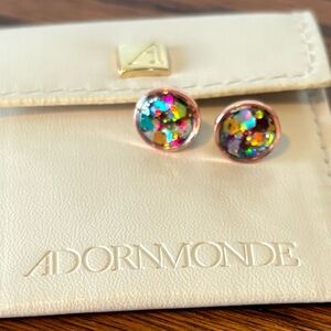 Adornmonde Colorful Confetti Stud Earrings
